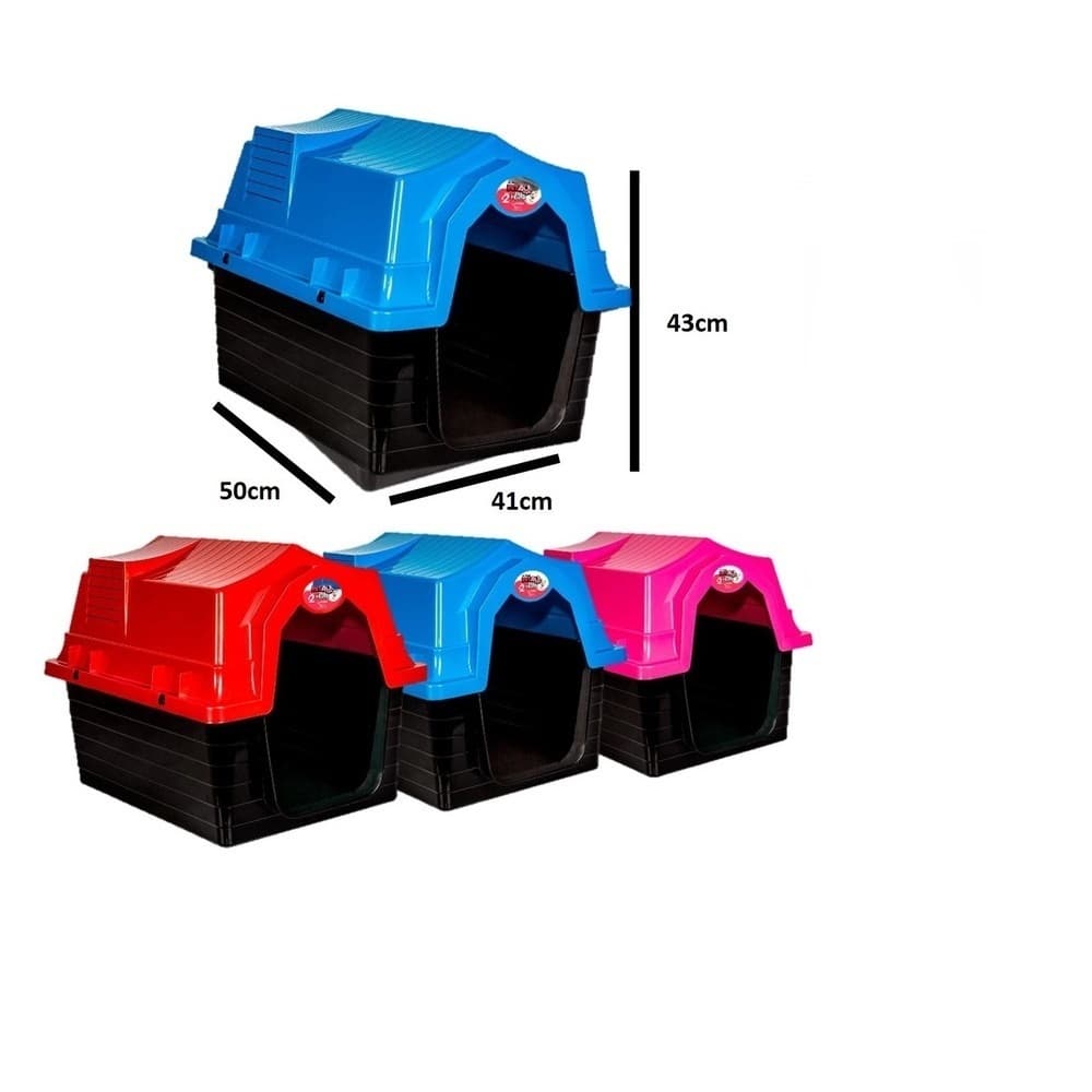 Casinha de Cachorro Casa Pet para Cães e Gatos Cachorro 02 Jel Plast