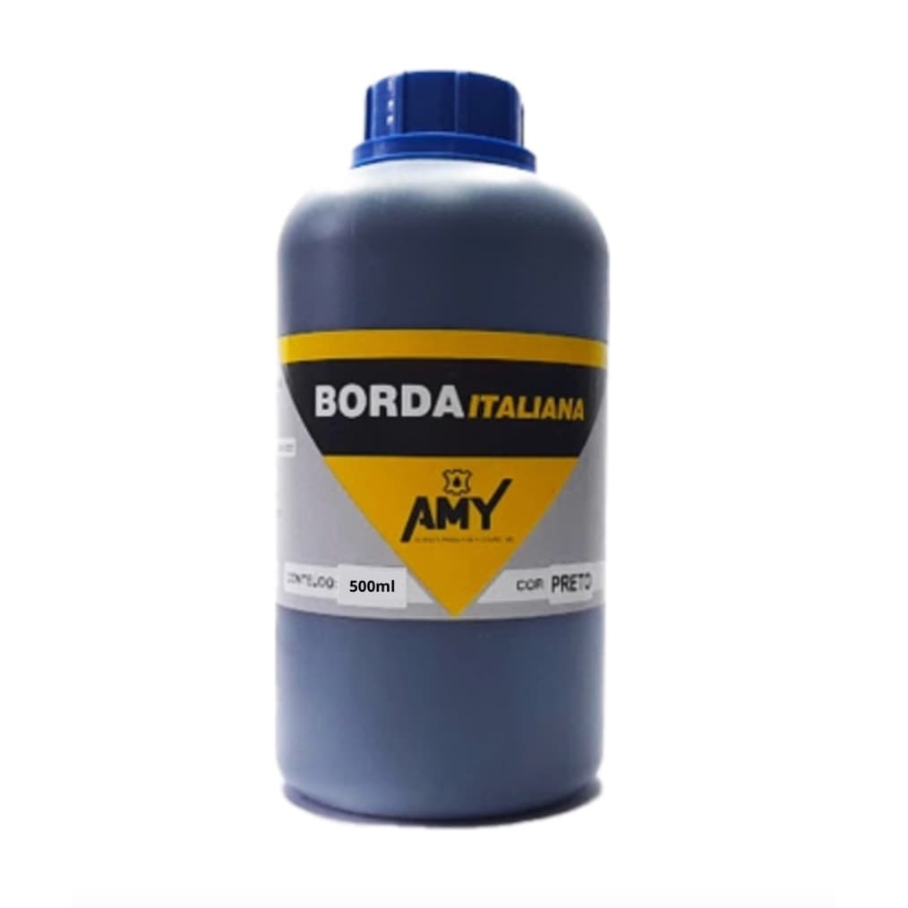Tinta Para Borda Italiana Couro Amy 500ml Diversas Cores