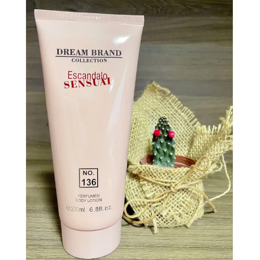 N° 136 - CREME CORPORAL PERFUMADO - DREAM BRAND COLLECTION - ESCANDALO S E N S U A L - N° 136 - 200ML
