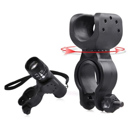 Suporte De Lanterna Para Bicicleta Bike 360º Mega Resistente Universal Guidão