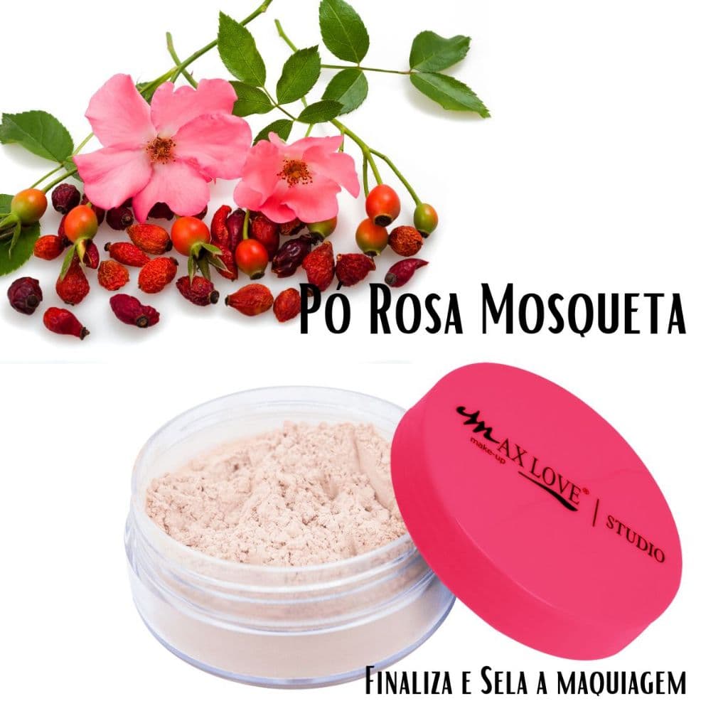 Po Selante Facial Rosa Mosqueta Solto Finalizador de Maquiagem Suave