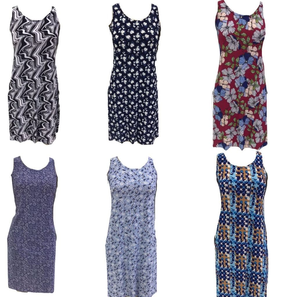 Kit 2 Vestidos Alcinha Liganet Malha Fria Moda Feminina