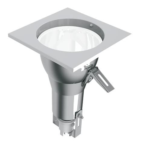 Luminária G-light Embutir SPE 100mm Quadrada Vidro Jateado Com 1 Lâmpada