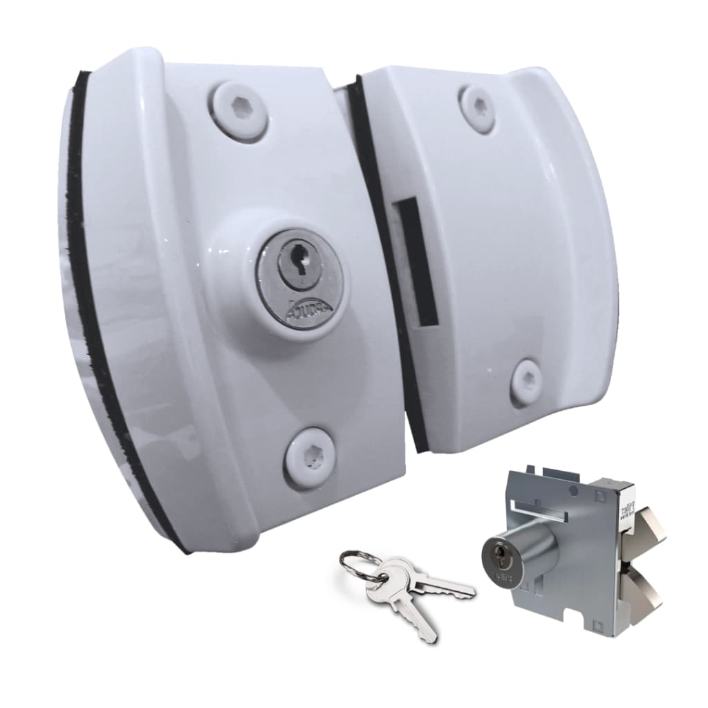 FECHADURA UNIVERSAL PARA PORTAS DE VIDRO