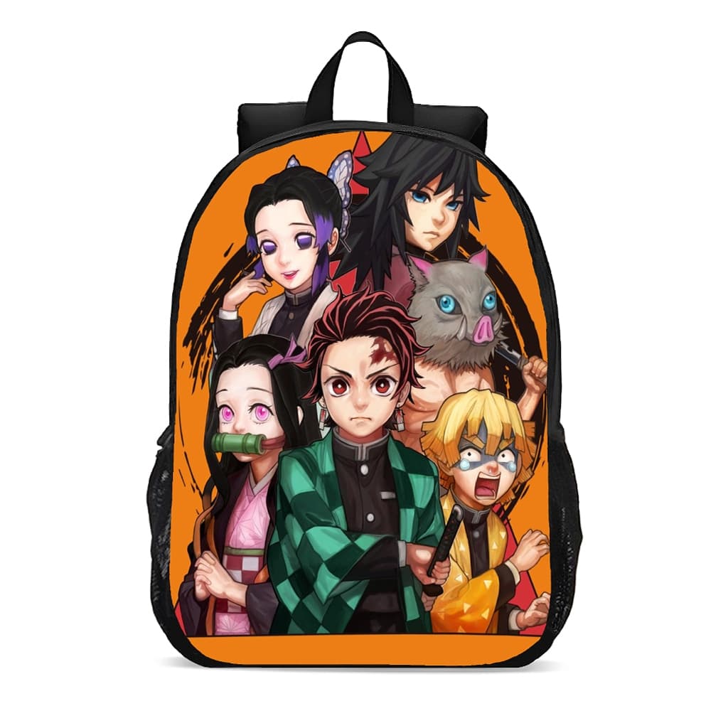 Mochila escolar infantil anime demon slayer tanjiro promoção