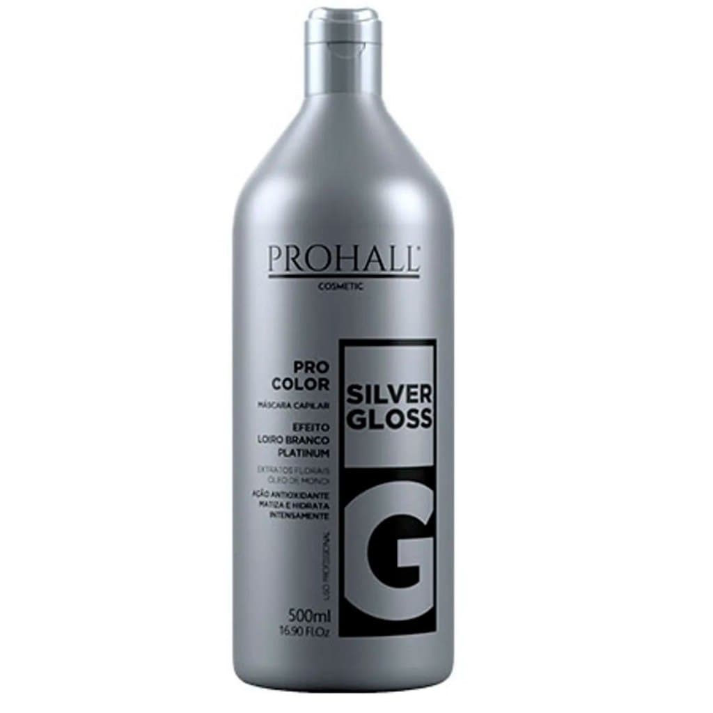 Prohall Máscara Silver Gloss Matiza Platinado Loiro Branco