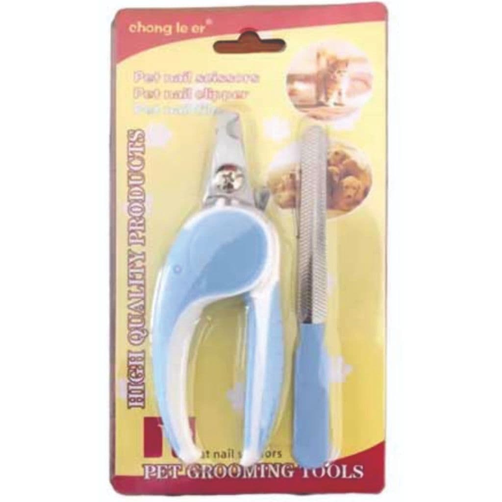 Kit Alicate Cortador De Unhas E Lixa Para Pets