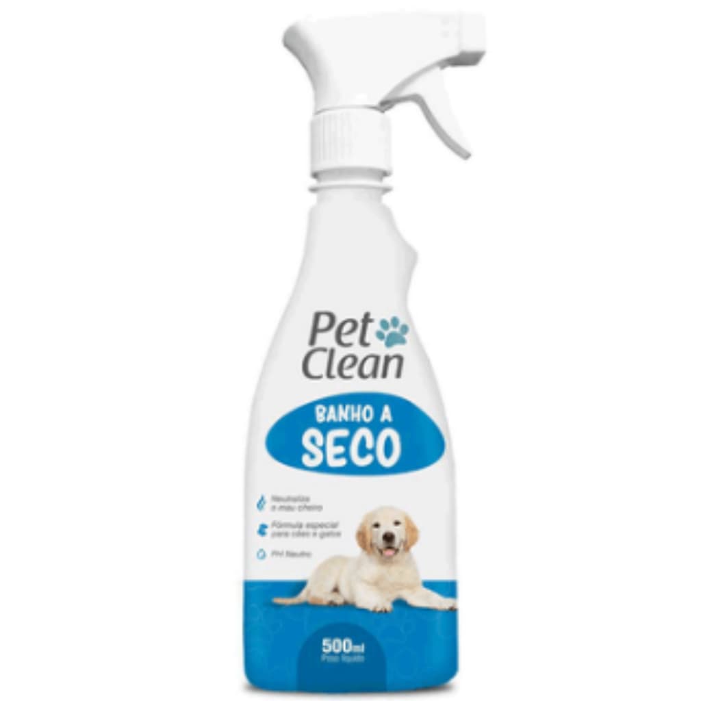 Banho A Seco Cães E Gatos Spray Pet Clean 500ml