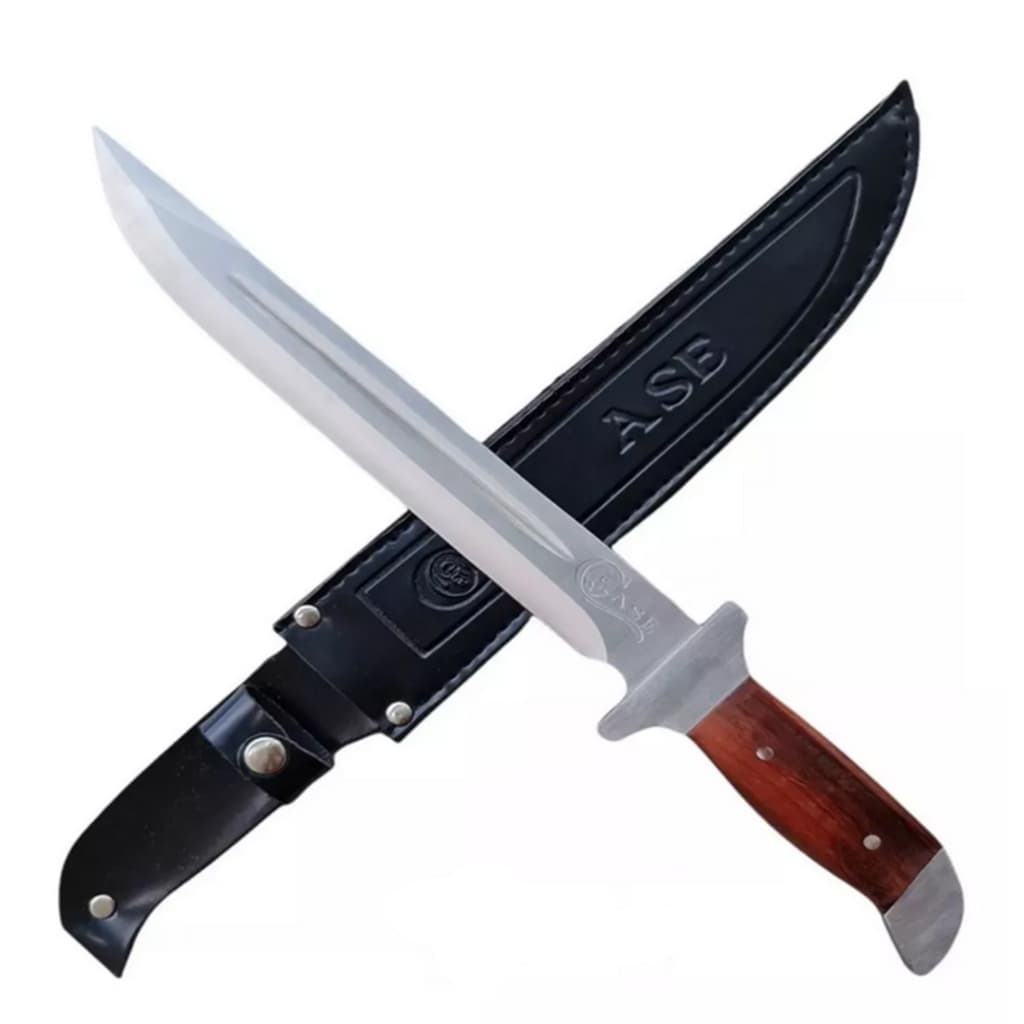 Faca Detalhada Churrasco Modelo Luxo Fulltang Afiada E resistente