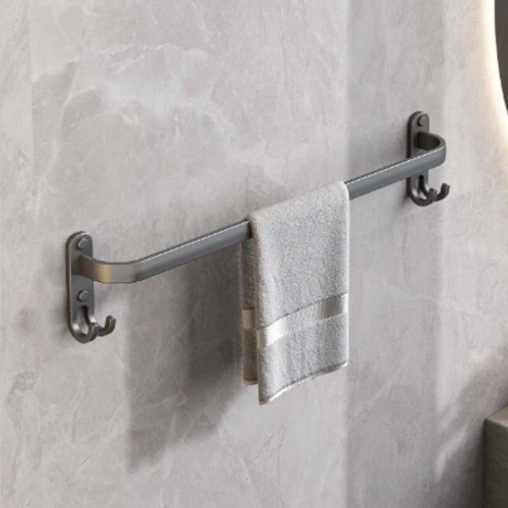 Porta Toalha Suporte Toalheiro De Liga de Alumínio Para banheiro 40 Cm