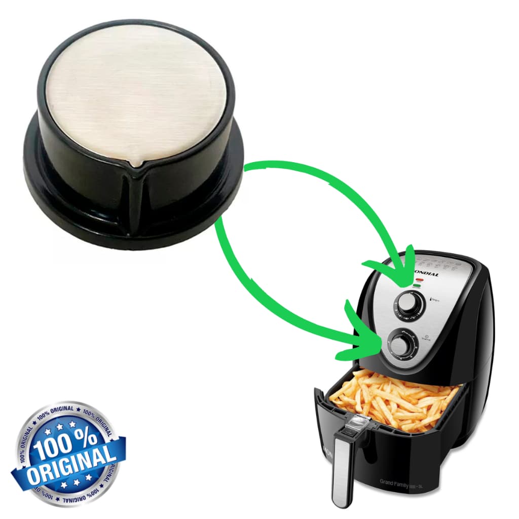 Botão da Air Frayer Mondial AFN 40/50 BI Preto Original
