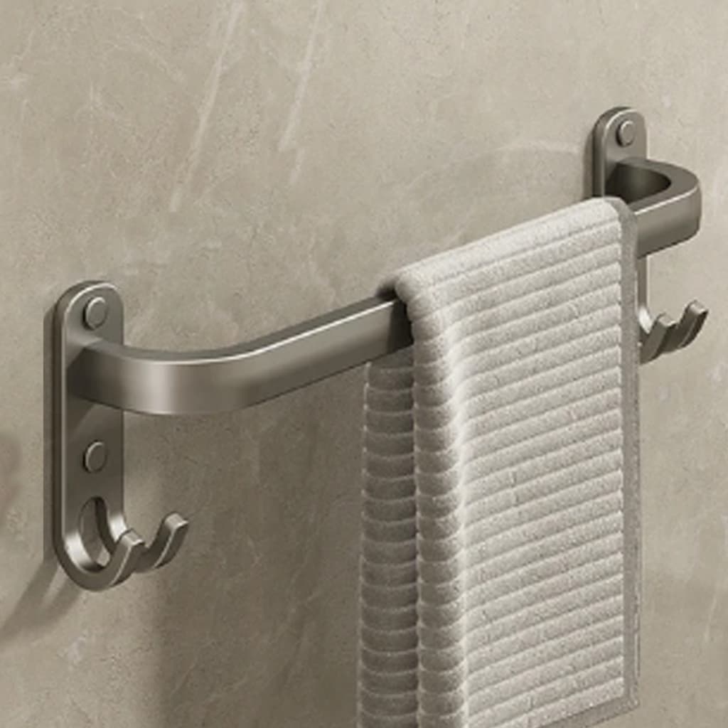 Porta Toalha Para banheiro Suporte Toalheiro De Liga de Alumínio 40 Cm