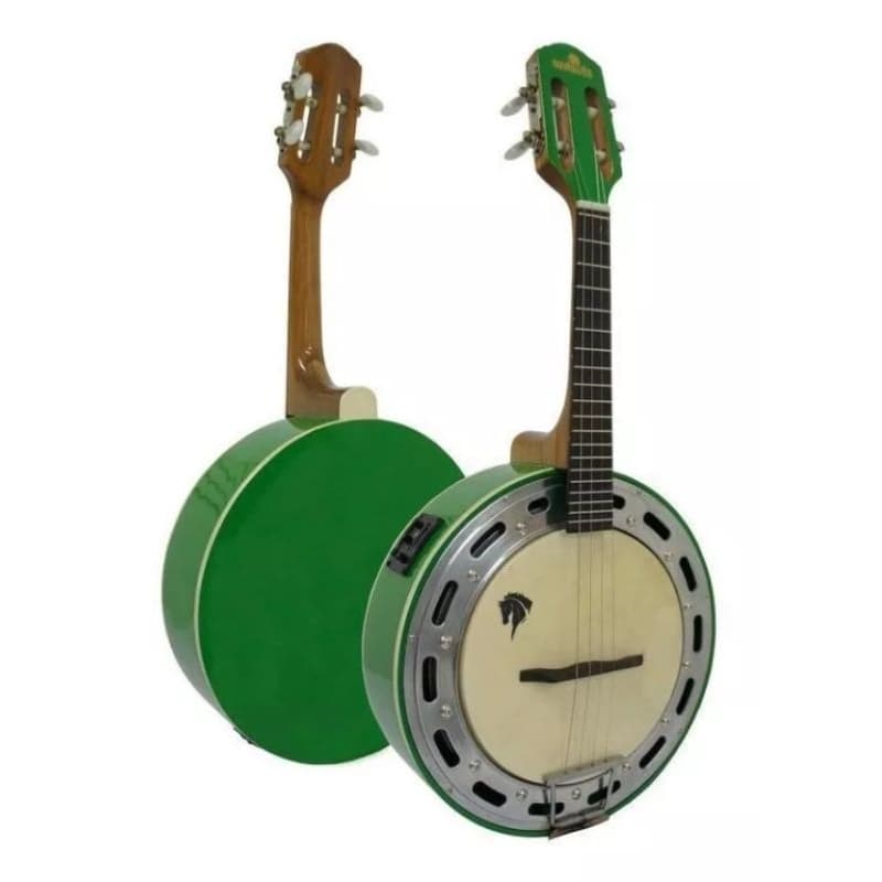 Banjo Marques verde elétrico ativo + capa de brinde
