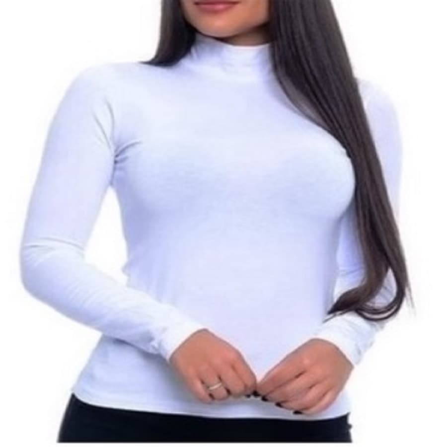 REF134 Blusa CACHARREL - Segunda pele com gola alta em viscolycra