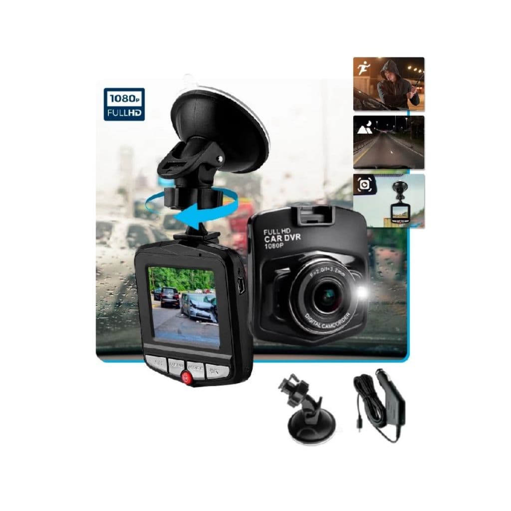 Camera Veicular Automotiva Filmadora Frontal Noturna Full HD 1080p Tela LCD 2,5' Polegadas DVR Carro