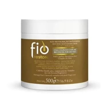 Máscara S.O.S Restauração Intensiva Fio Restore Tradicional Marrom 500g - Rica em Queratina