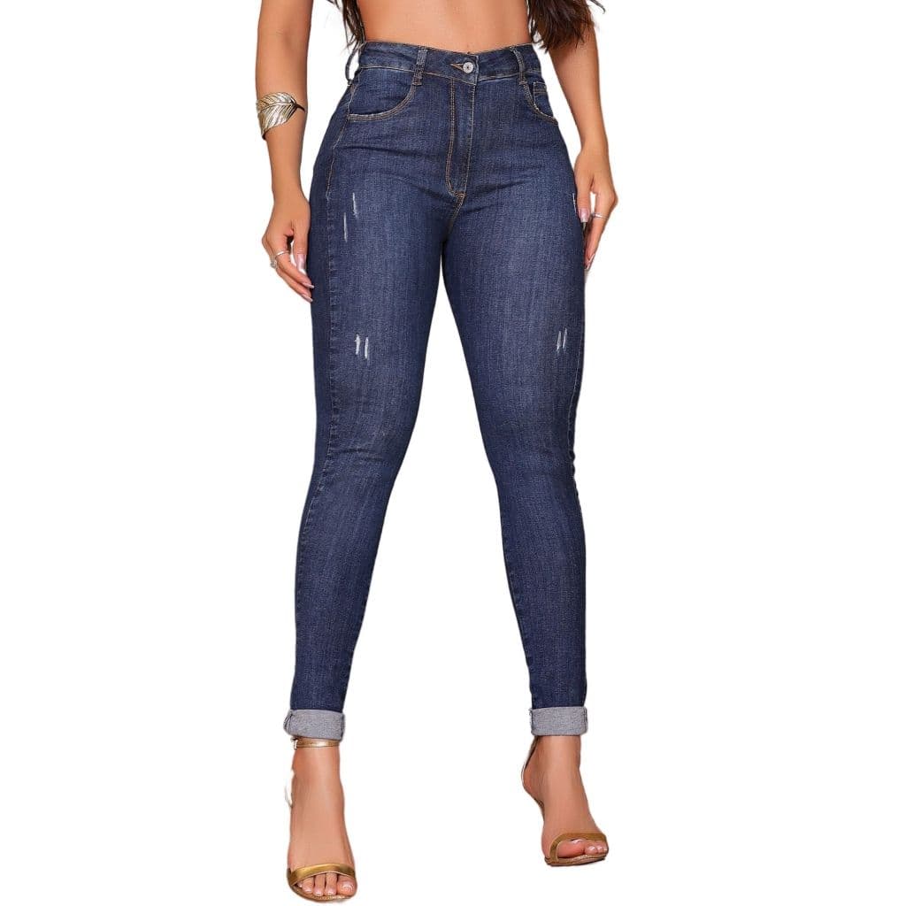 Calça Jeans Feminina Jogger Ultra Modeladora Com Modelagem Modela Cintura Empina Bumbum