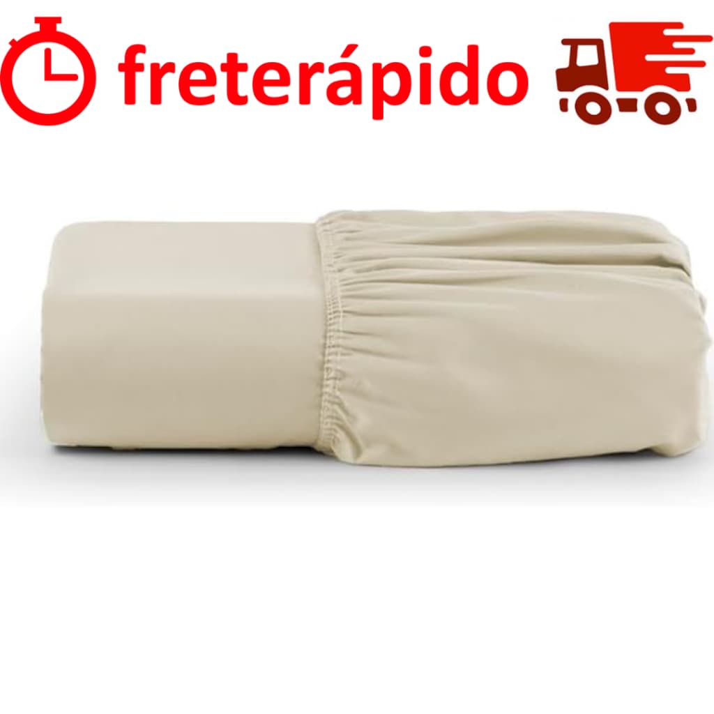 Lençol para Cama casal Queen com Elástico avulso 100% Poliéster MicroPercal lencol Peletizado