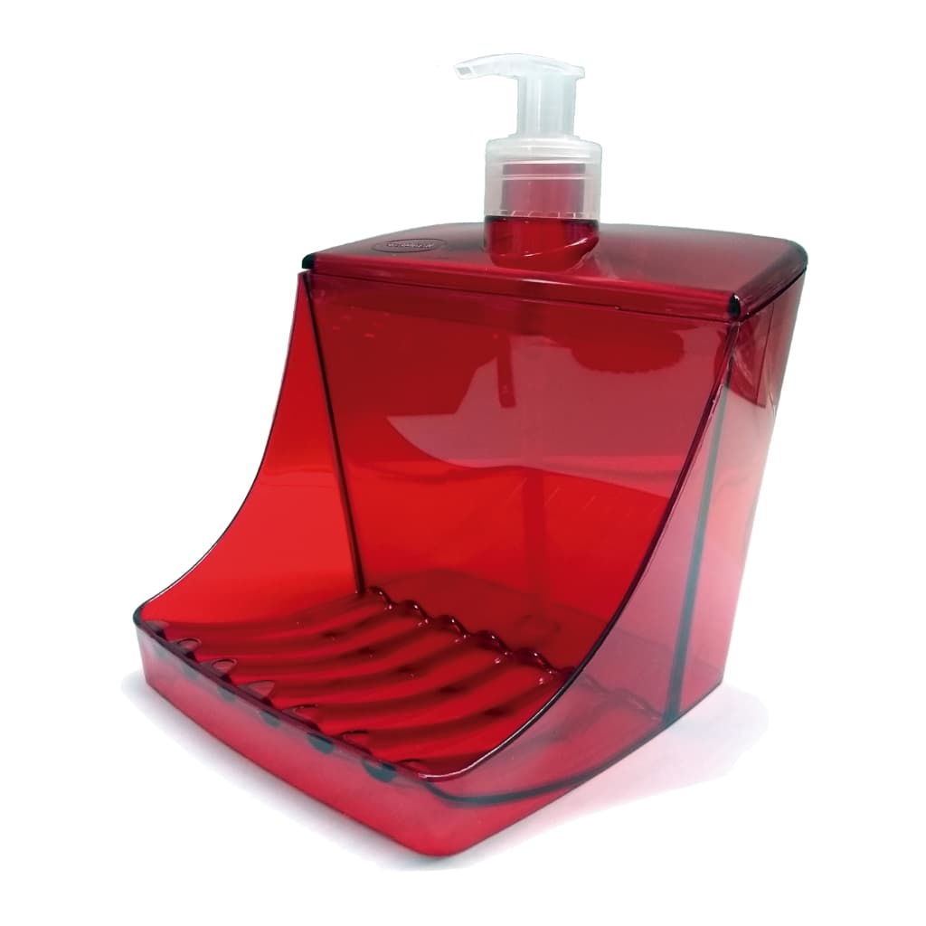 Porta Detergente Líquido Dispensador  Vermelho Morango do Amor
