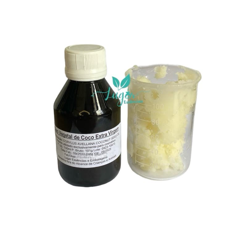 Óleo Vegetal Coco Extra Virgem 100ml - Uso Cosmético