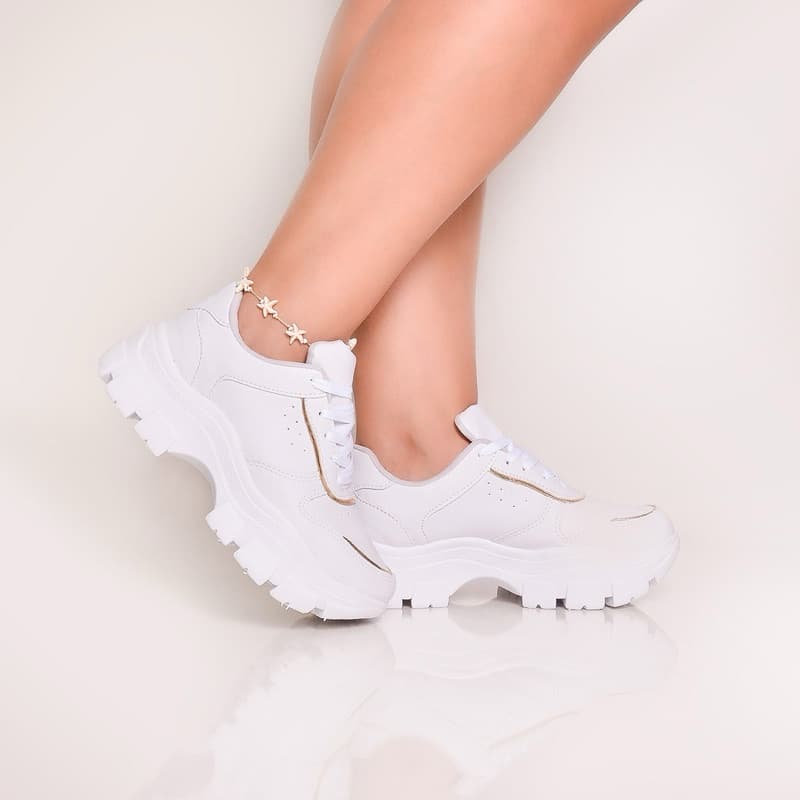Super Oferta TENIS FEMININO ADULTO CASUAL PLATAFORMA LANÇAMENTO Conforto e Estilo