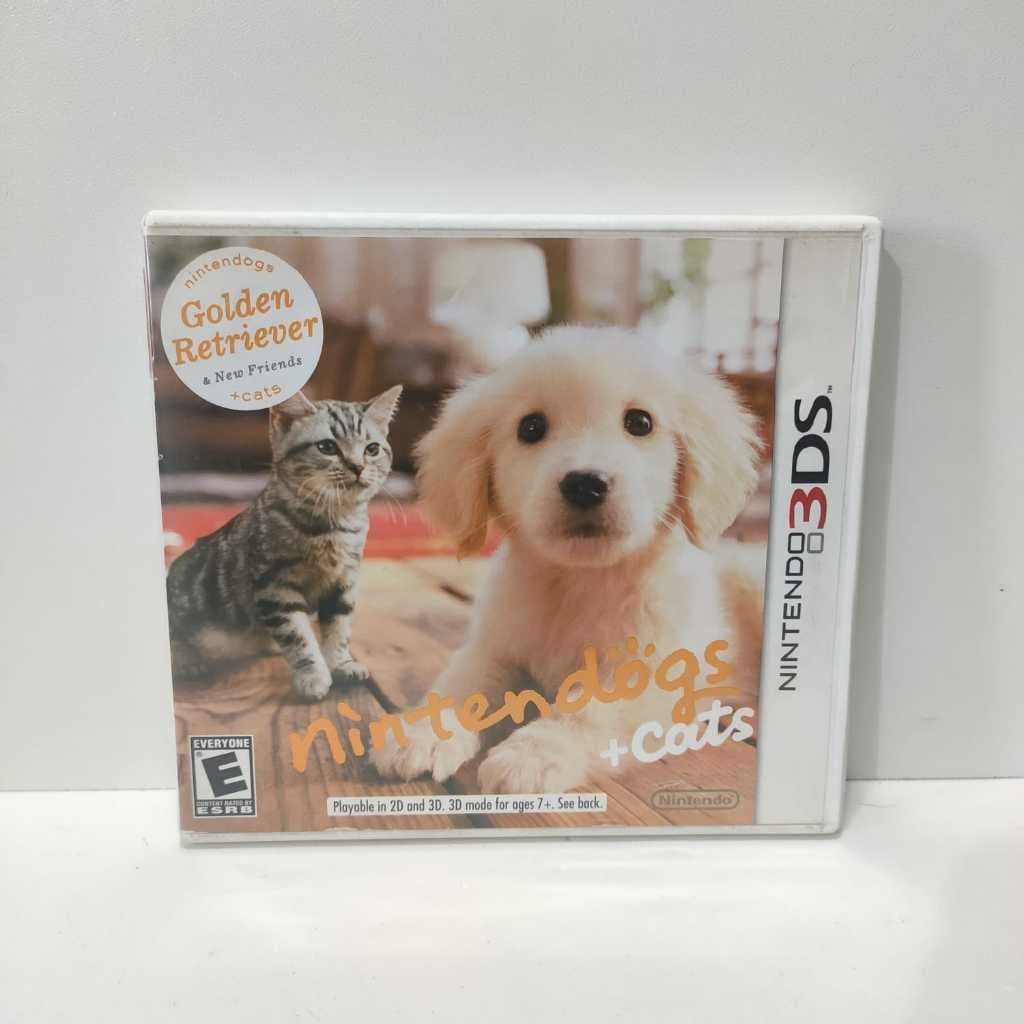 Jogo Nintendogs e Cats Golden Retriever 3DS Região USA/ Americano Original Físico Fotos Reais