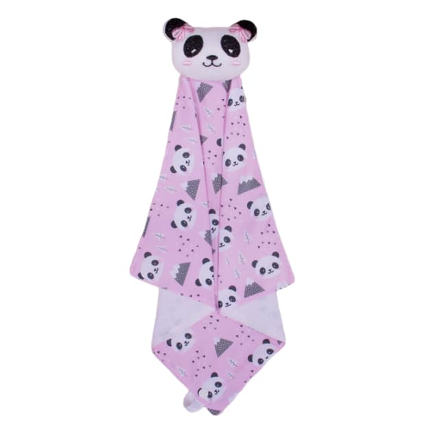 Naninha Para Bebe Com Prendedor de Chupeta / Neném Bichinhos Menina Panda