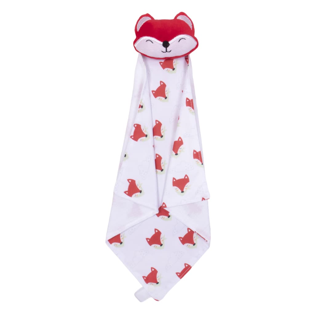 Naninha Para Bebe Com Prendedor de Chupeta  / Neném Bichinhos Raposinha Vermelha