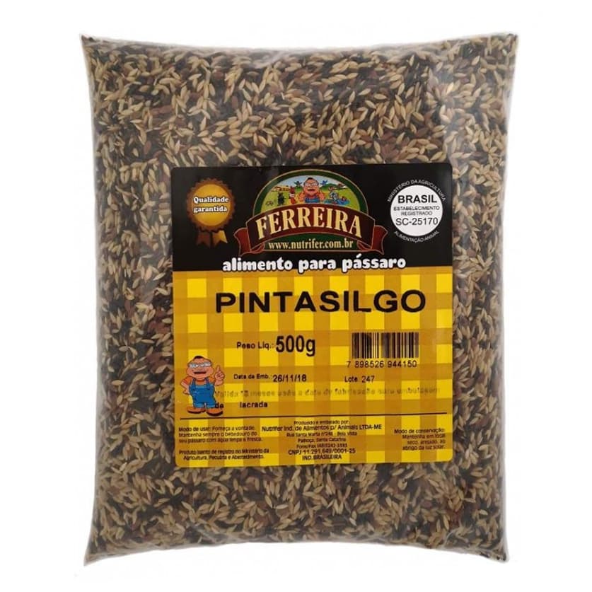 Ração Mistura de Sementes para Pintassilgo Canário Belga