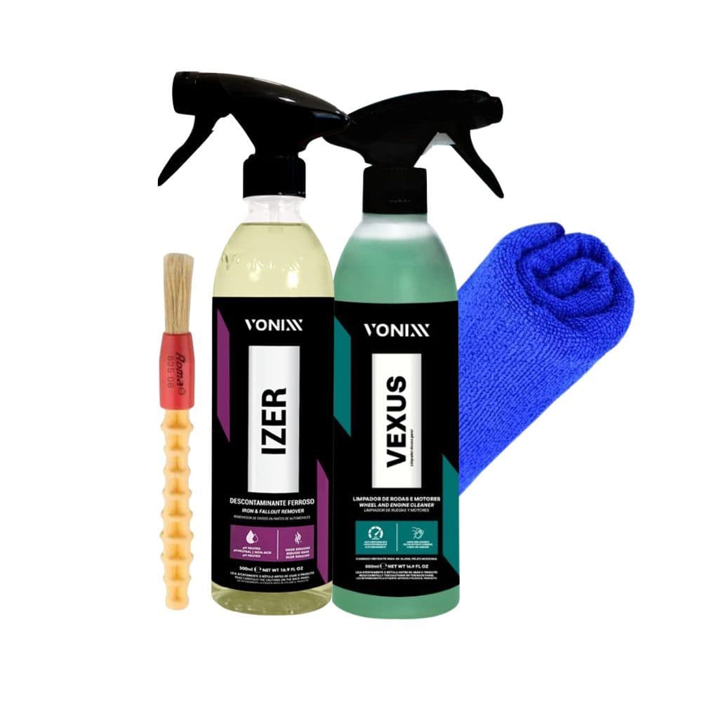 Kit Izer Descontaminante Ferroso Vexus Limpas Rodas E Motor Vonixx