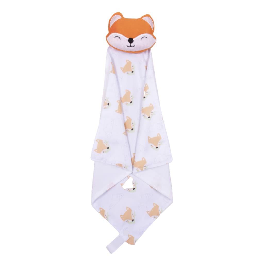 Naninha Para Bebe Com Prendedor de Chupeta / Neném Bichinhos Raposinha Laranja