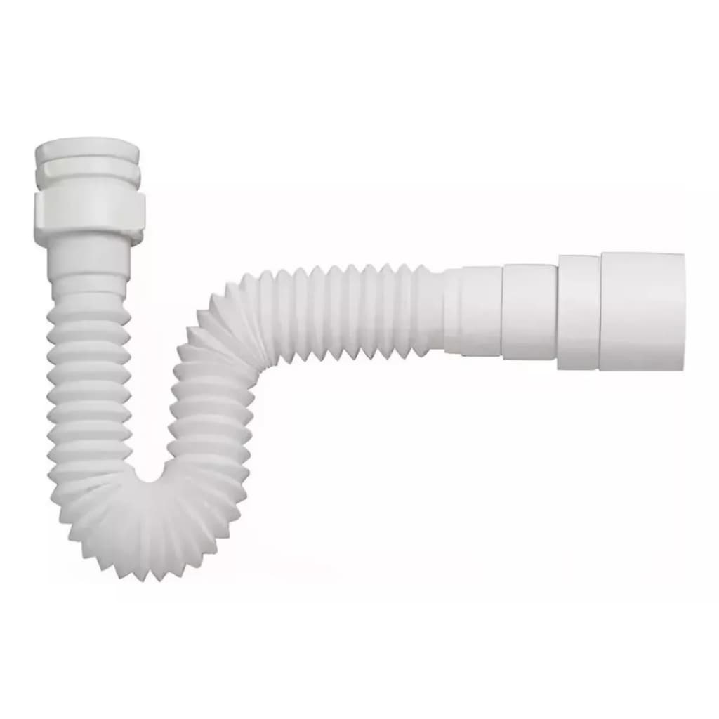 Sifão Sanfonado Tigre Ajustável Tubo Multiuso Universal 66cm Cor Branco