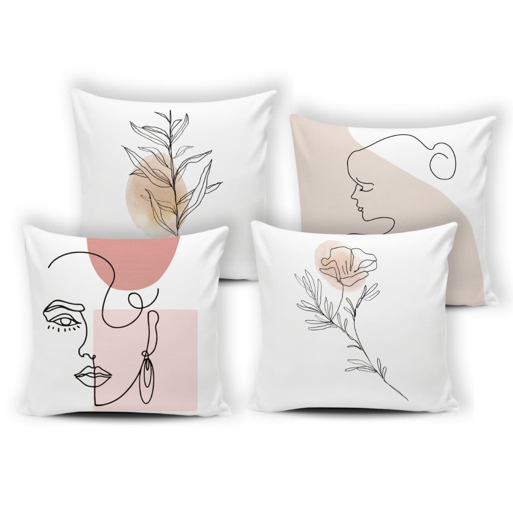 Kit 04 Capas de Almofada Decorativas Modern Pictury- 056