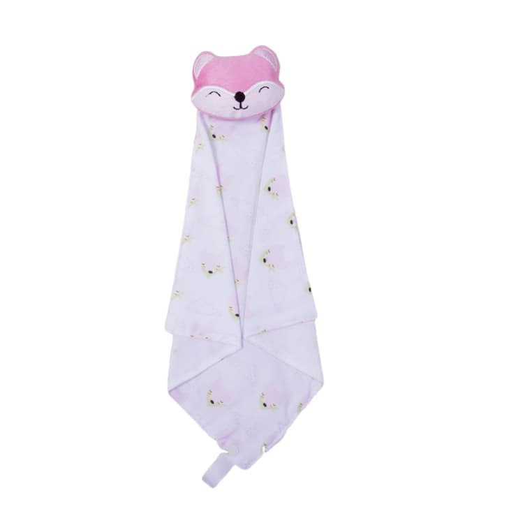 Naninha Bichinho Bebe Com Prendedor de Chupeta / Neném Bichinhos Raposinha Rosa