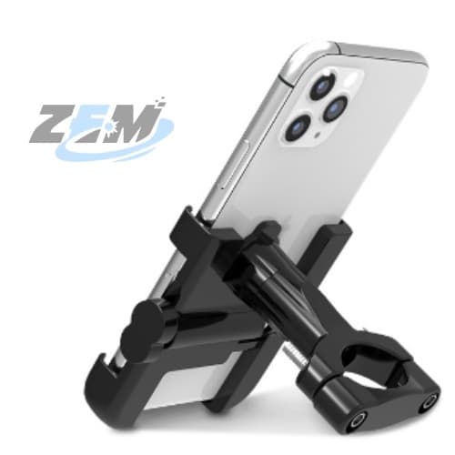 Suporte De Celular De Liga De Alumínio Moto E Bike Giratório Universal