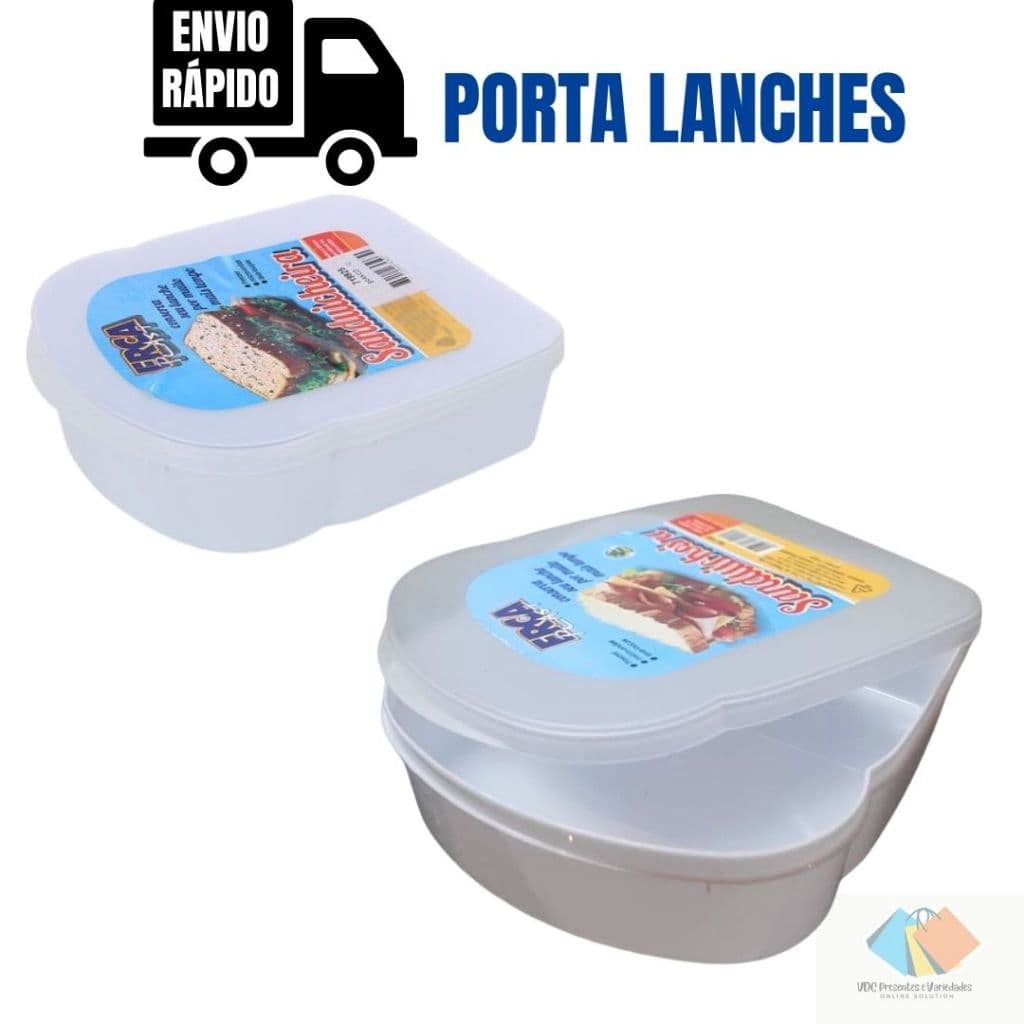 Porta Lanche Sanduicheira Lancheira Adulto Infantil Sanduiche