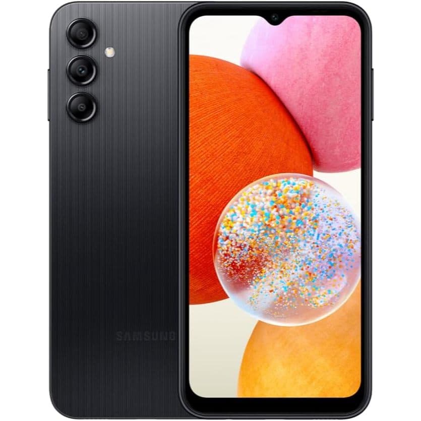 Smartphone Samsung Galaxy A14 128GB, 4GB RAM Câmera Tripla 50MP +5MP + 2MP Tela 6.6 - Vitrine