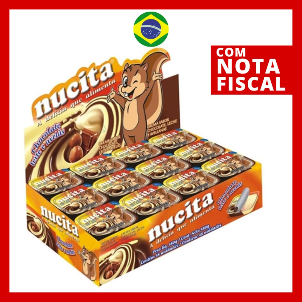 Nucita Creme Avelã Bicolor 48 unidades Original