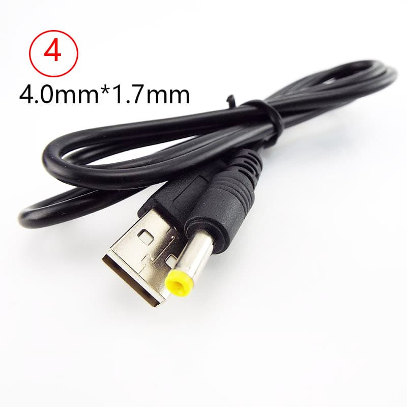 DC4.0 x 1.7mm Usb Cabo de Alimentação Adaptador, Carregador para PSP 1000 2000 3000