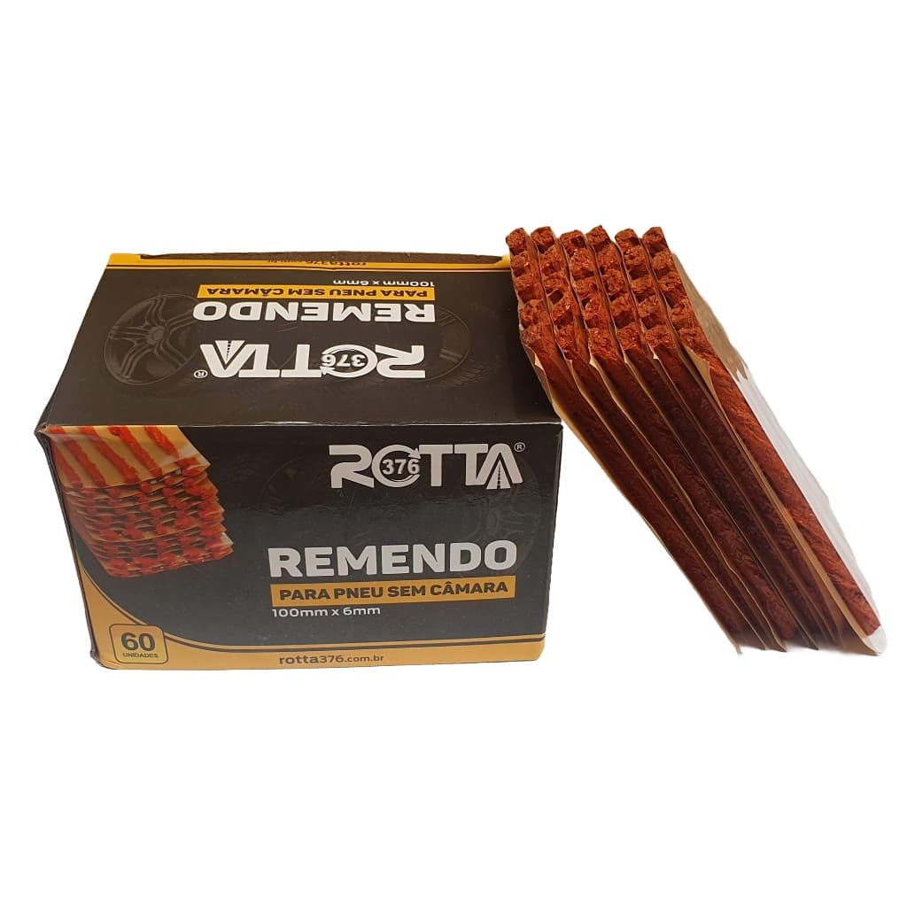 Refil Conserto Pneu Sem Camara 100mm Cx 60 Pecas Passeio