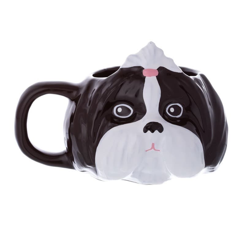 Caneca decorativa de cerâmica - cachorro - 250ml - Pet - Shih tzu