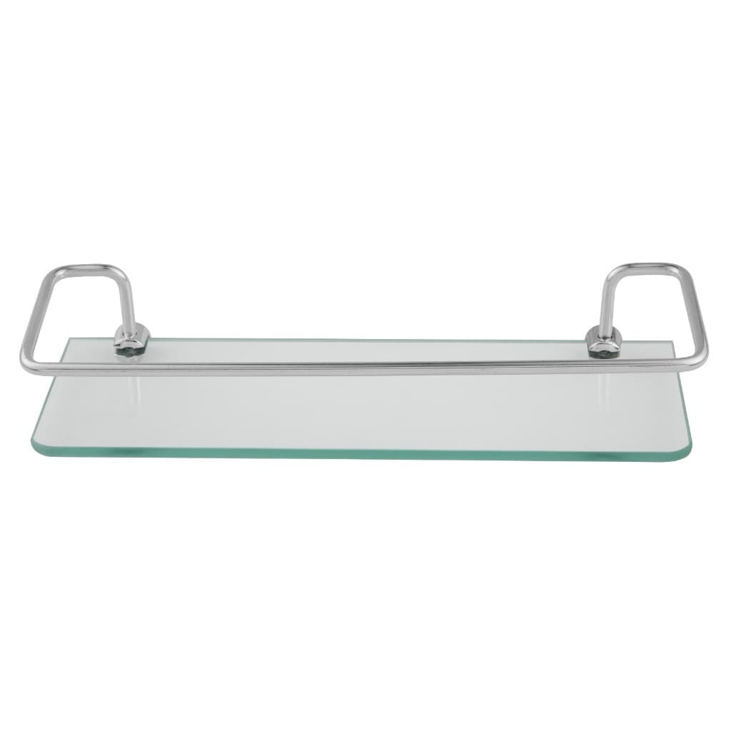 Porta Shampoo Ou Prateleira Vidro P/ Banheiro Ou Cozinha Reto Organizador De Box Cód 1001