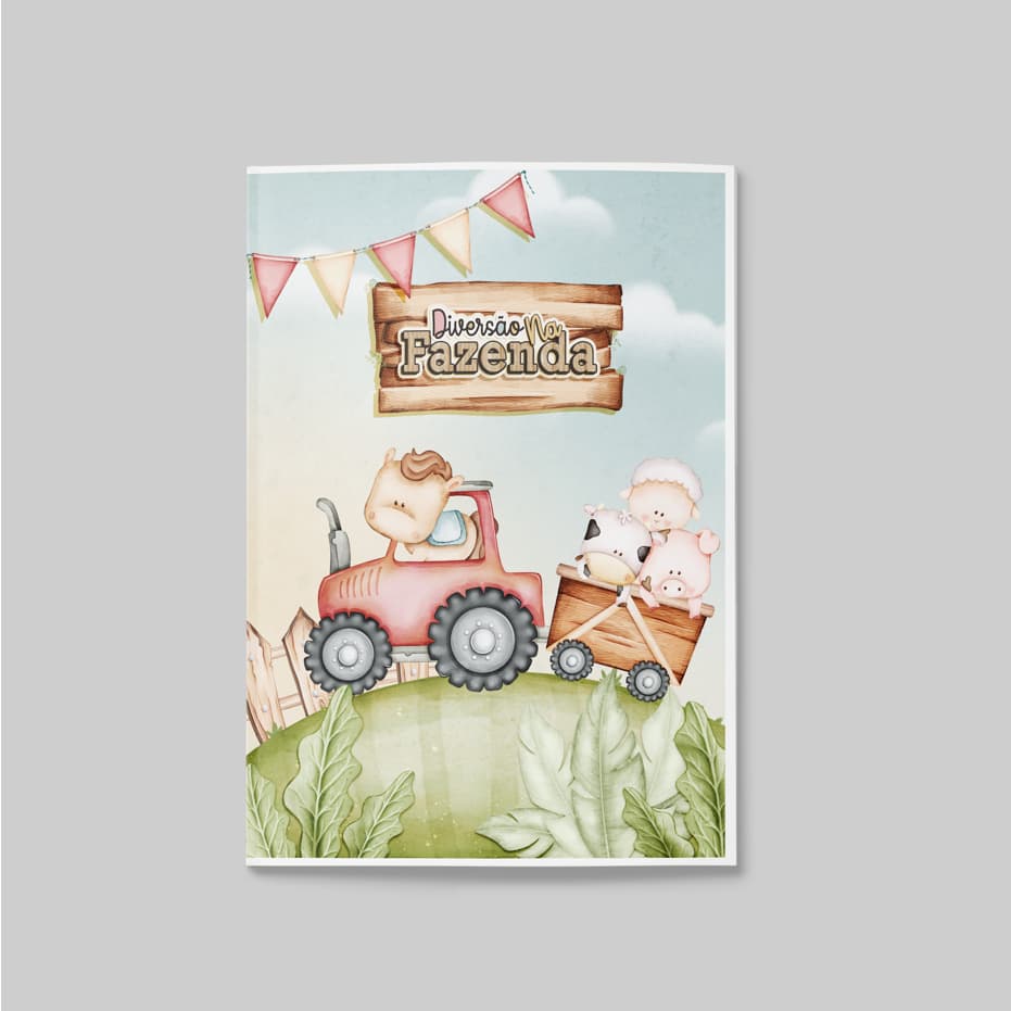Livrinho de Colorir Fazendinha Infantil