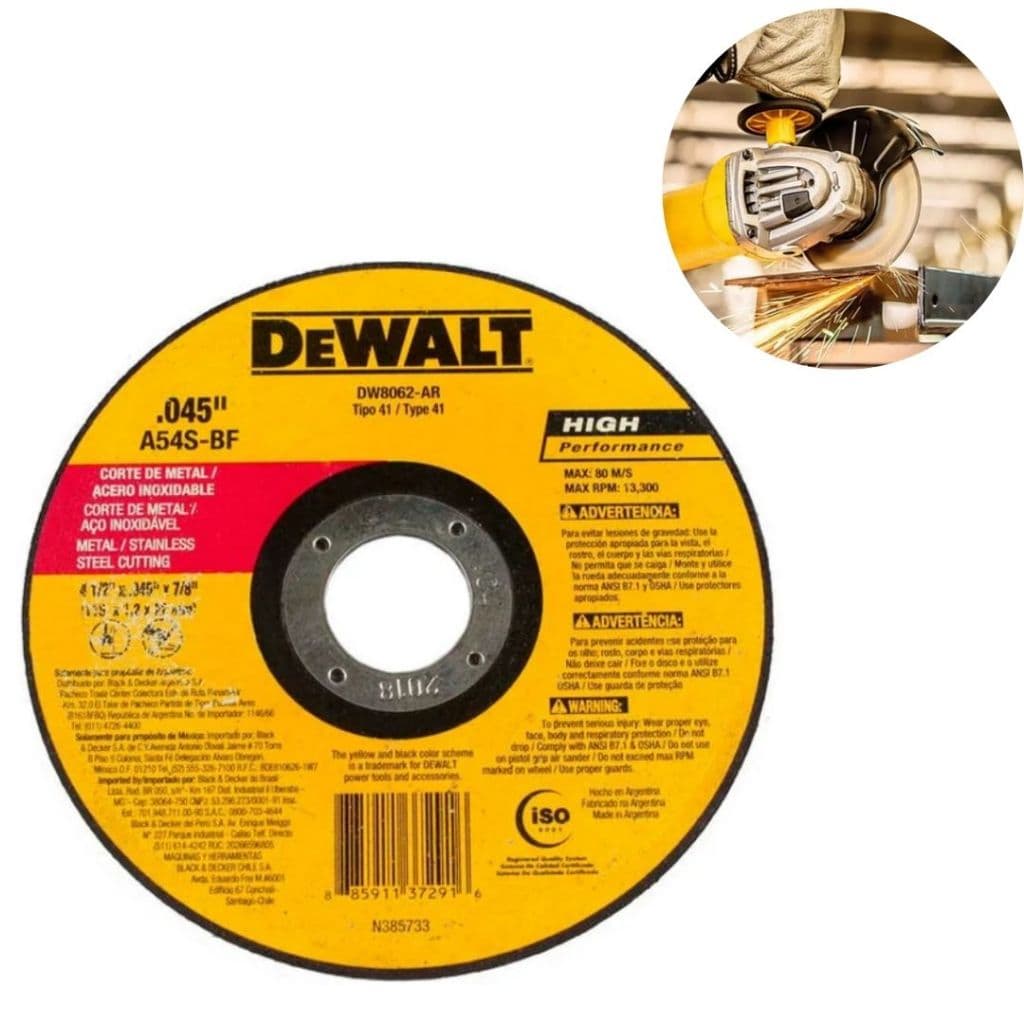 Disco Abrasivo Corte Fino Metal DW8062-AR - Dewalt