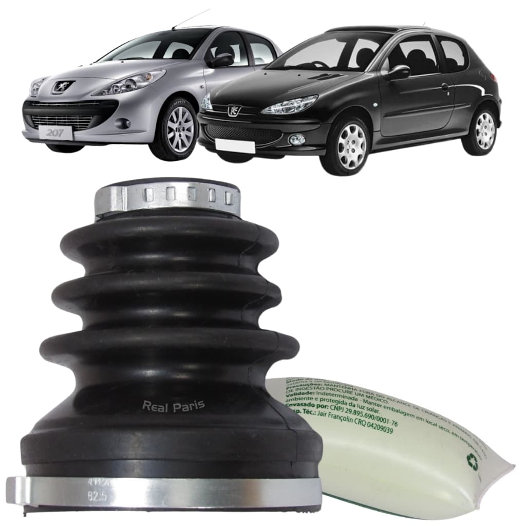 Kit Coifa Homocinética Tripoide Lado Cambio Peugeot 206 207 Xsara Xsara Picasso 1.6 16v - Eixo grosso 35MM