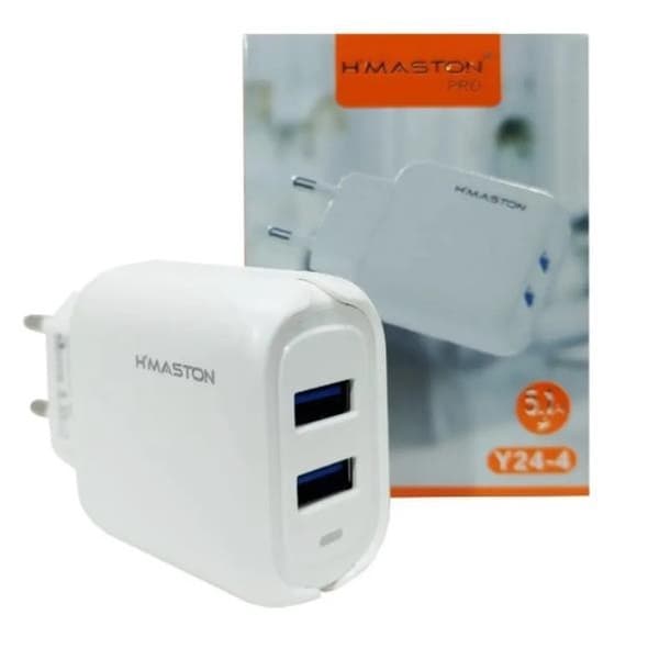 Fonte Carregador de Tomada Usb 5.1a 2 Saídas Hmaston Y24-4