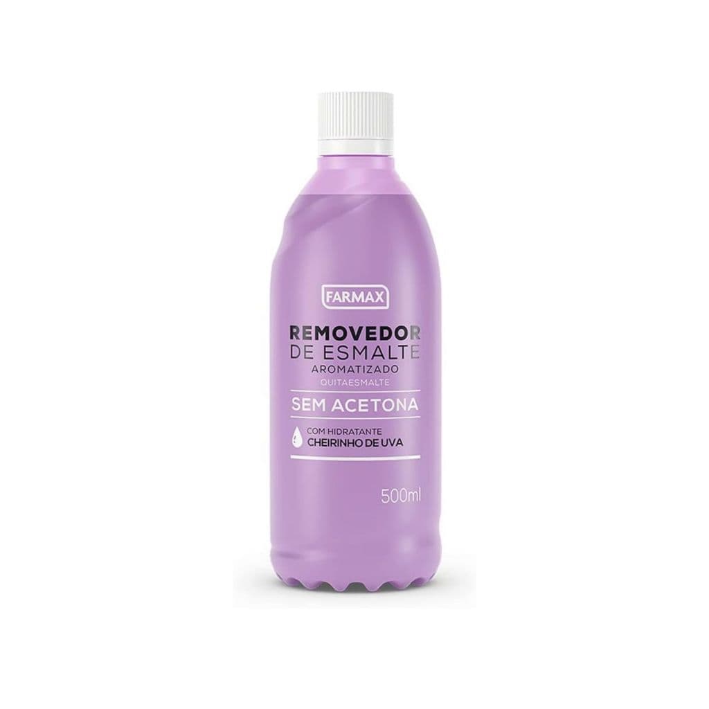 Removedor de Esmalte Sem Acetona Cheirinho De Uva Farmax 500ml