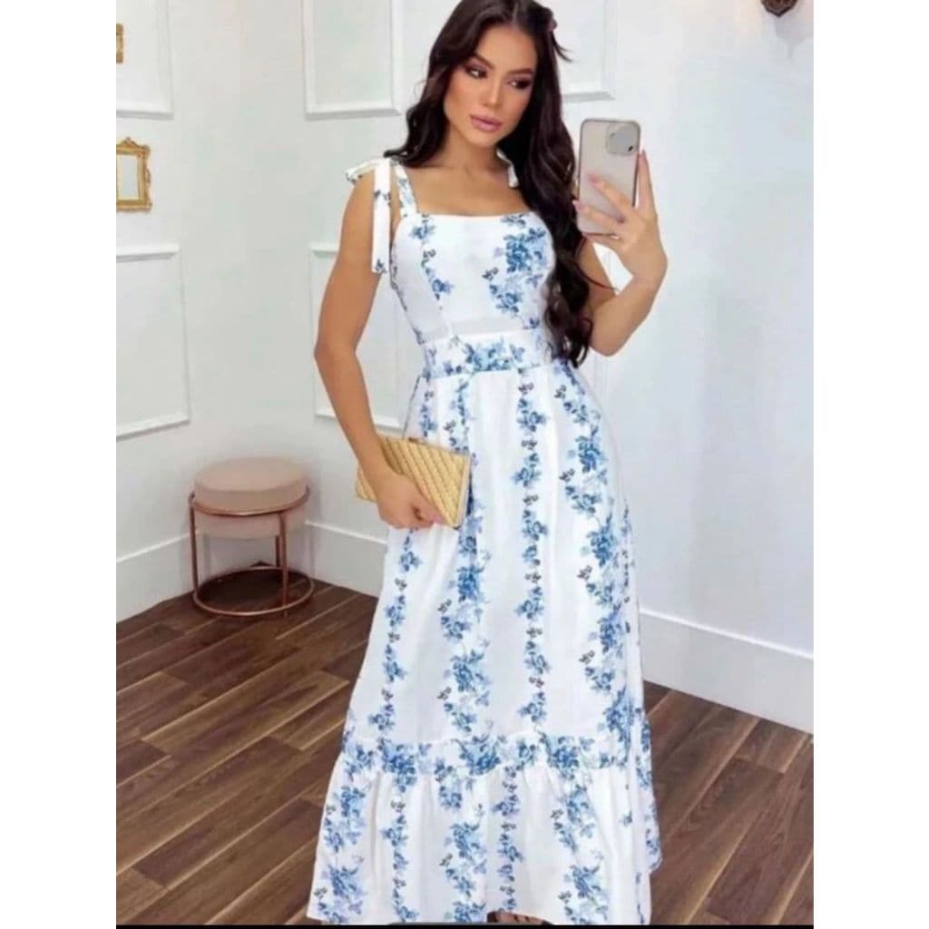 Vestido Paola de Alça Estampado