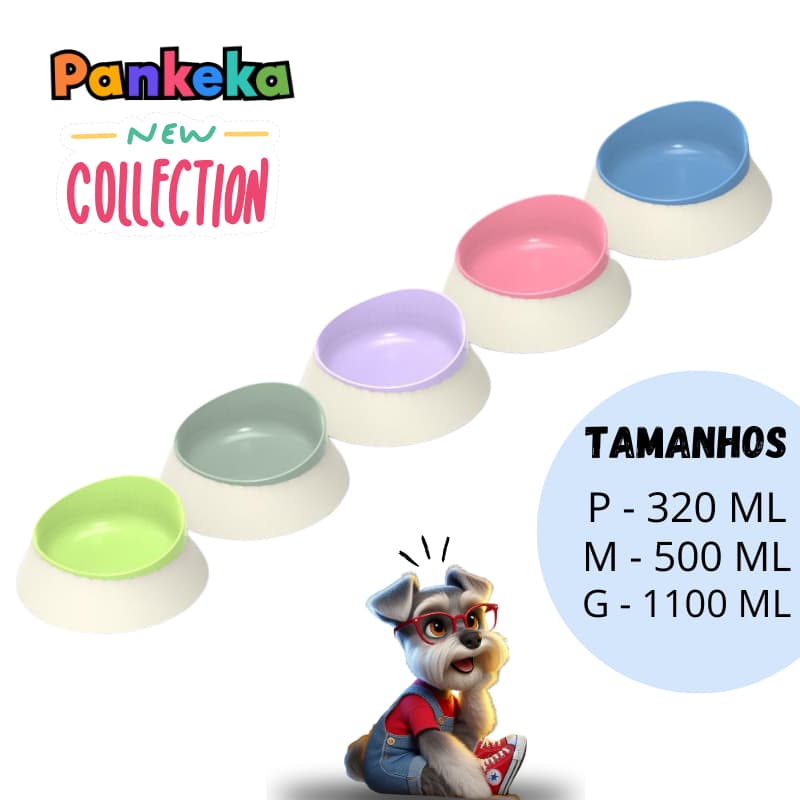 Comedouro Pet Cães e Gatos Design Elegante - Unidade