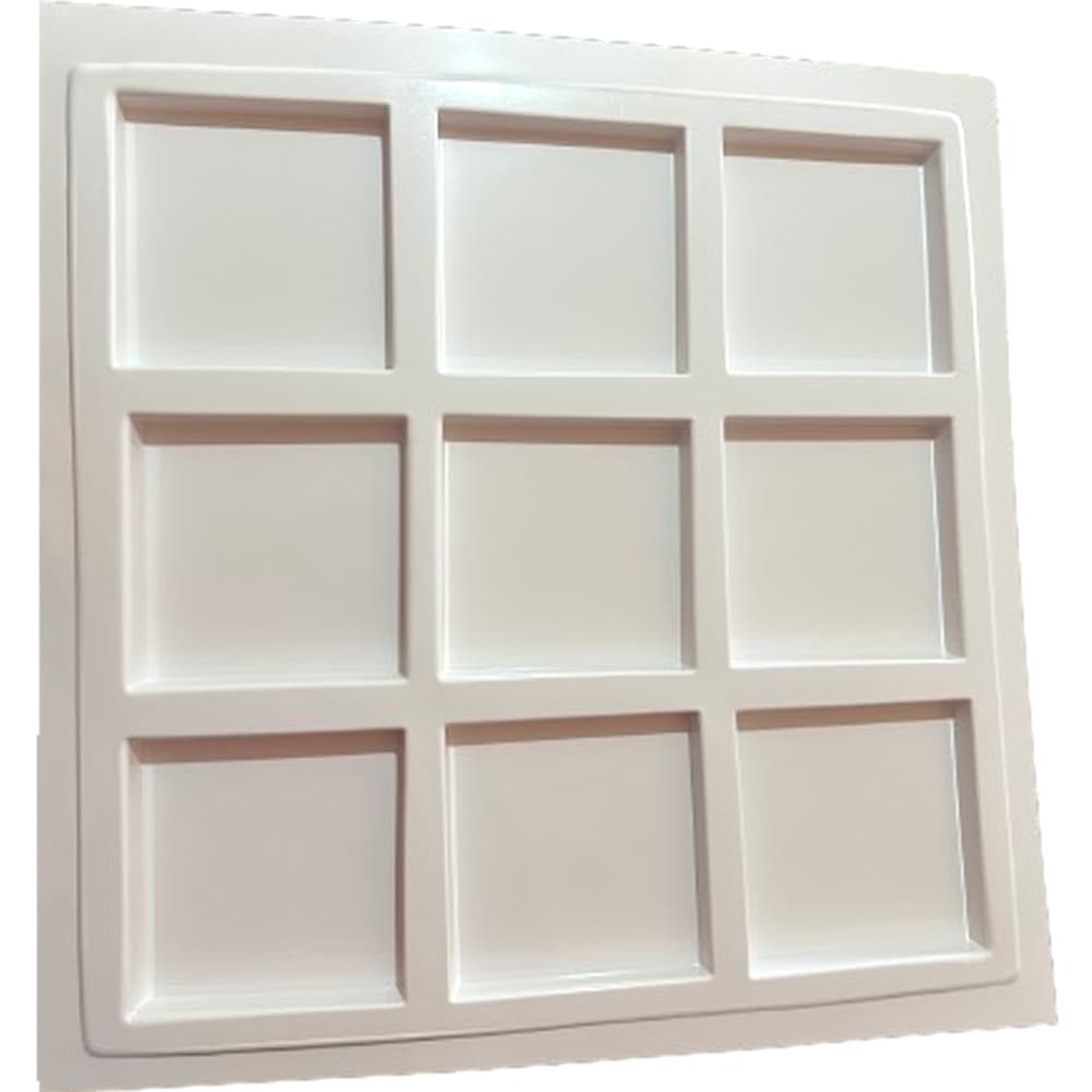 Forma 3d Molde Para Fazer Piso Bloco Calçada Liso Quadrado 15x15cm Forma para concreto/cimento 711